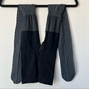 Spanx Shaping Tights Ribbed Textured Gray Size B